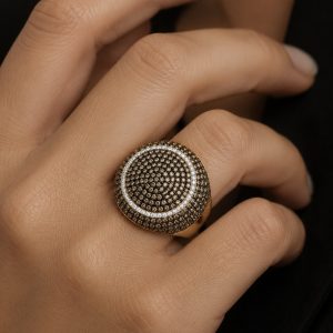Champagne Diamond Ring