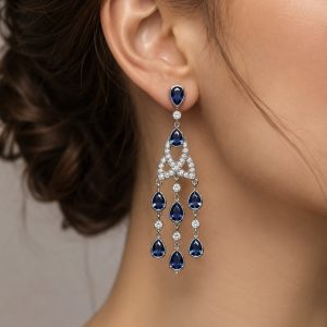 Sapphire Chandelier Earrings