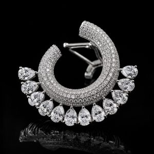 Diamond Hoop Earrings