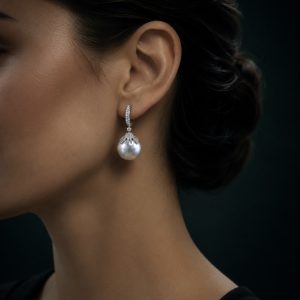Pearl Diamond Earrings