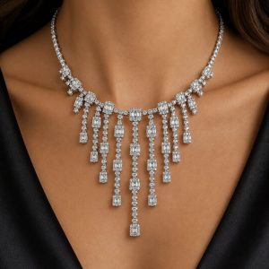 Diamond Fringe Necklace
