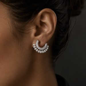 Diamond Hoop Earrings