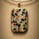 Multi colour Gemstone Pendant