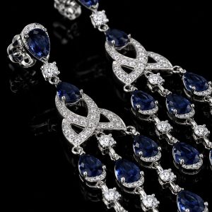 Sapphire Chandelier Earrings