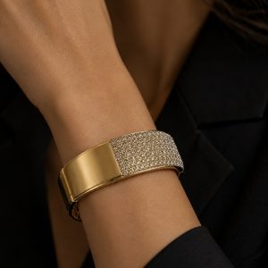 Champagne Diamond Cuff Bracelet