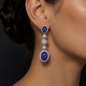 Tanzanite & Diamond Earrings