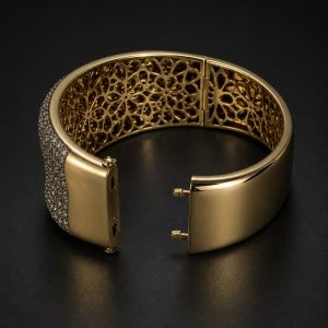 Champagne Diamond Cuff Bracelet
