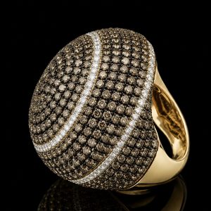 Champagne Diamond Ring