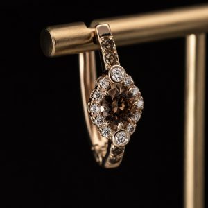 Champagne Diamond Earrings